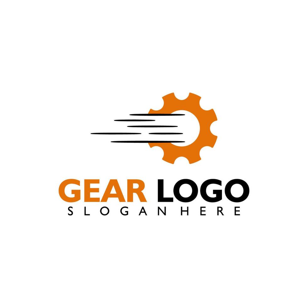 Fast Gear logo , icon, symbol, illustration design template vector