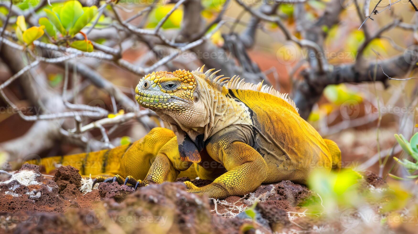 Land Iguana in Habitat photo