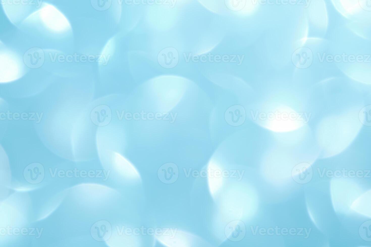 Abstract blue festive christmas background with bokeh. photo