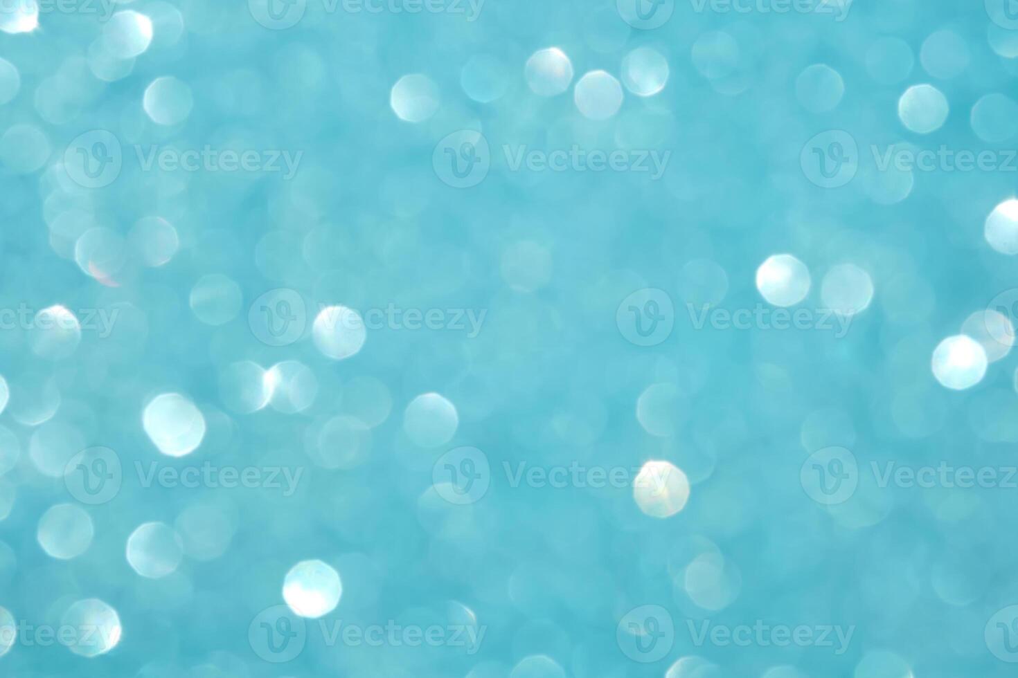 Abstract blue festive christmas background with bokeh. photo
