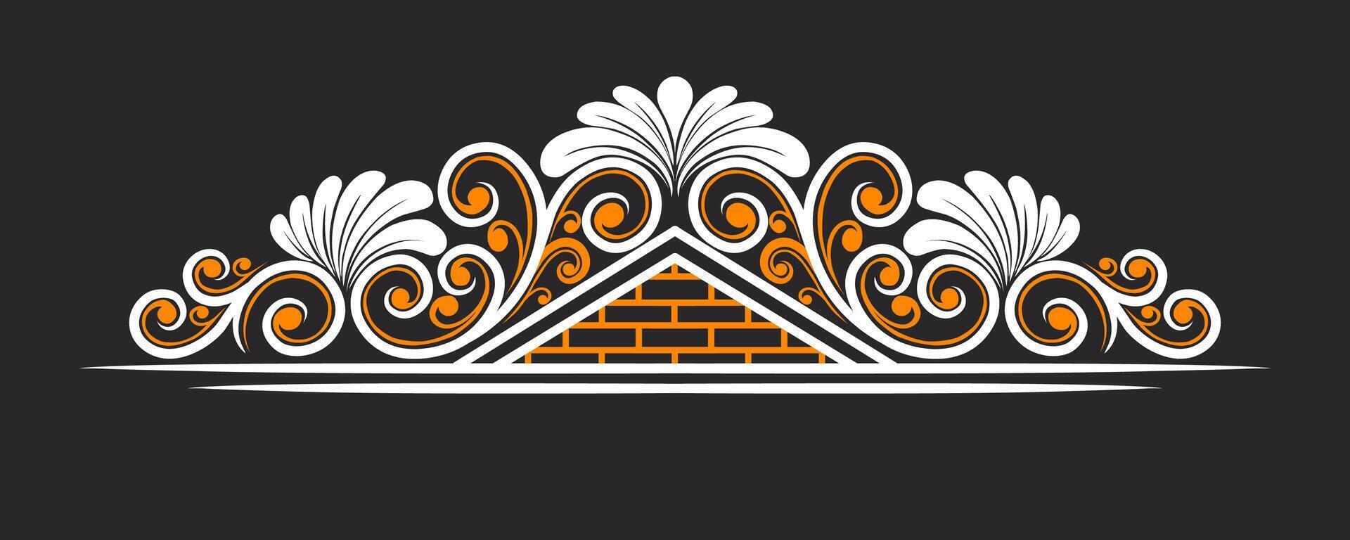 Vintage Baroque Victorian frame border victorian monogram floral engraved scroll ornament wedding vector
