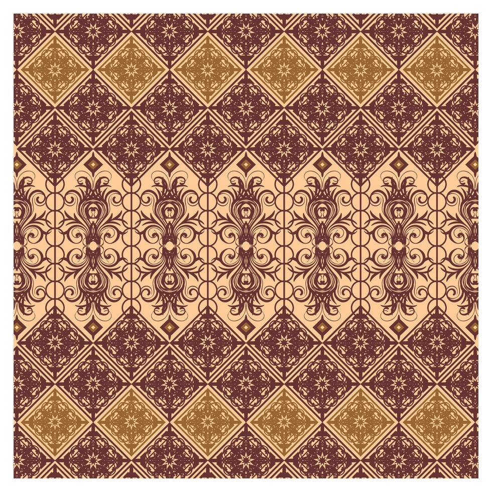 Traditional Batik Design from Indonesia vector
