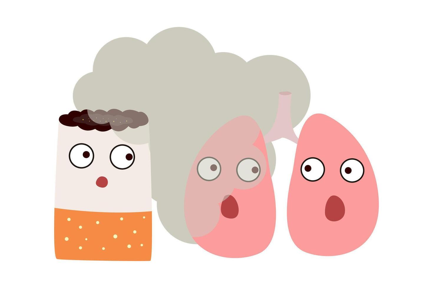 no smoke cigarette. stop smoking concept vector