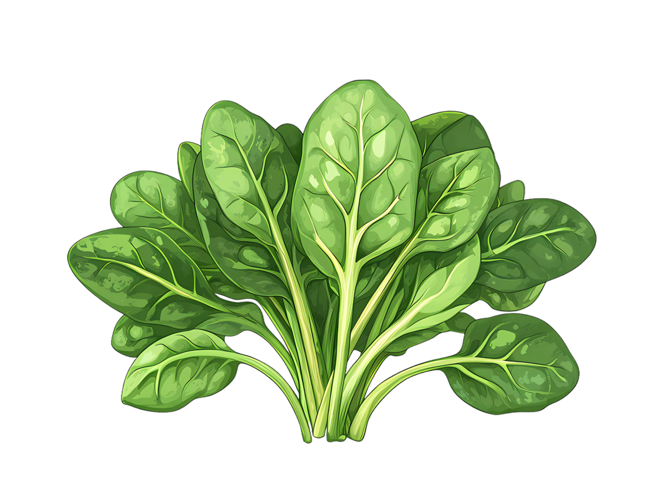 a spinach on transparent background png