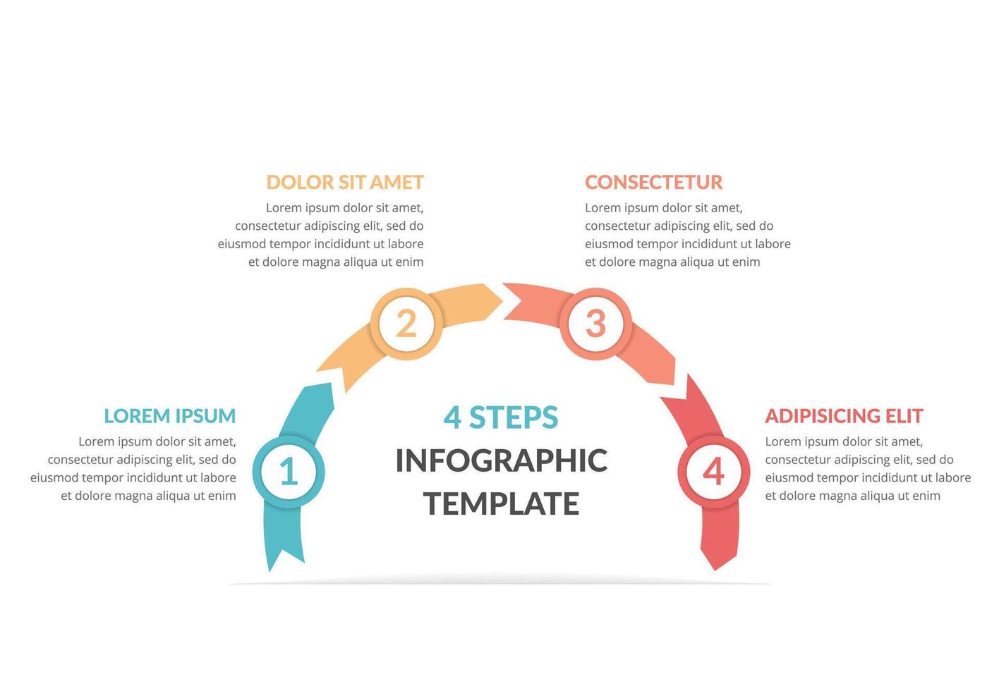 Process Infographics - 4 Steps vector
