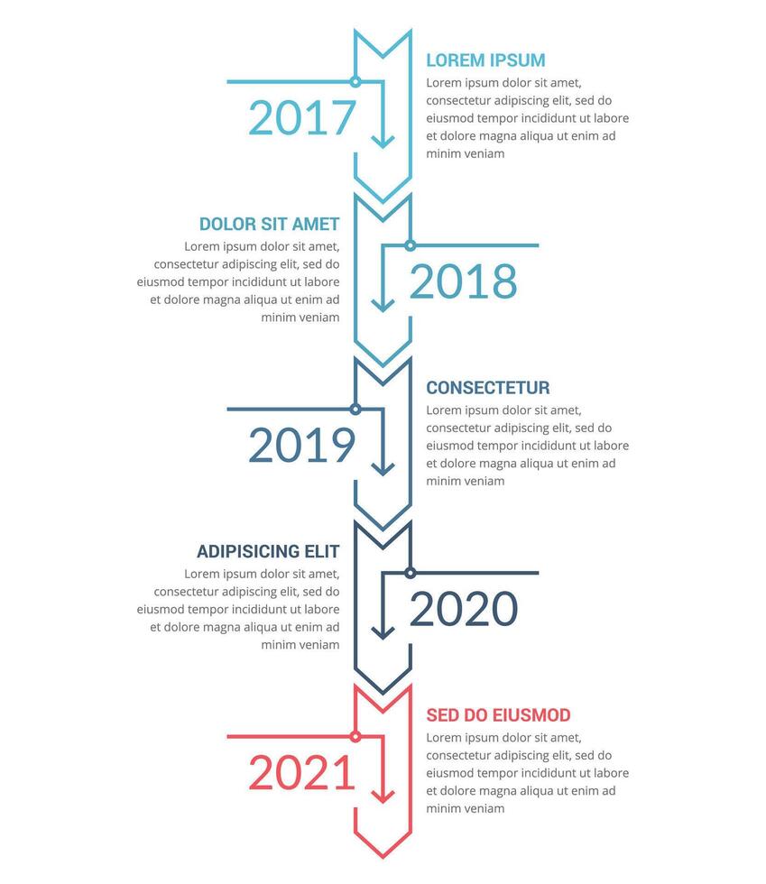 Timeline Infographics Template vector