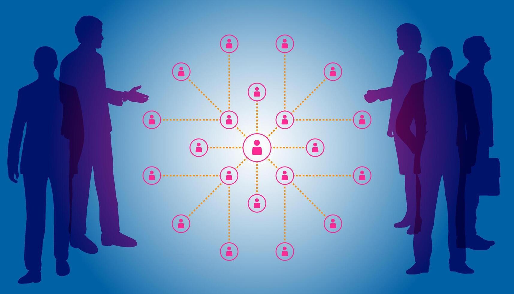 Human Resources HR management Recruitment Employment Headhunting Concept , Human Resources use computers to search and select job applicantsThe process of selecting people to join the work of the HR. vector