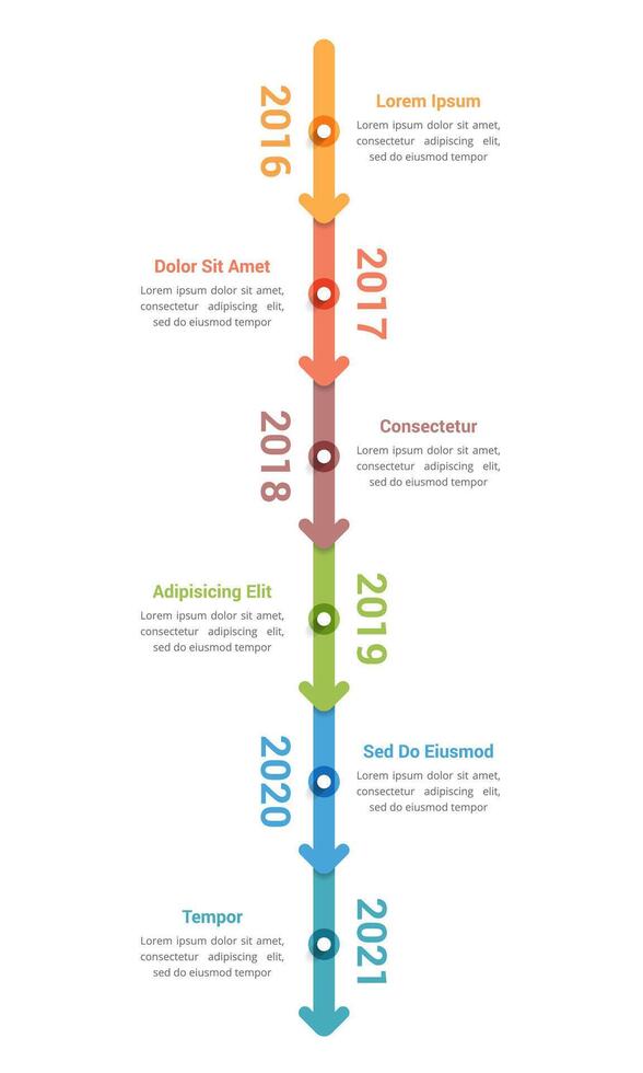 Timeline Infographics Template vector