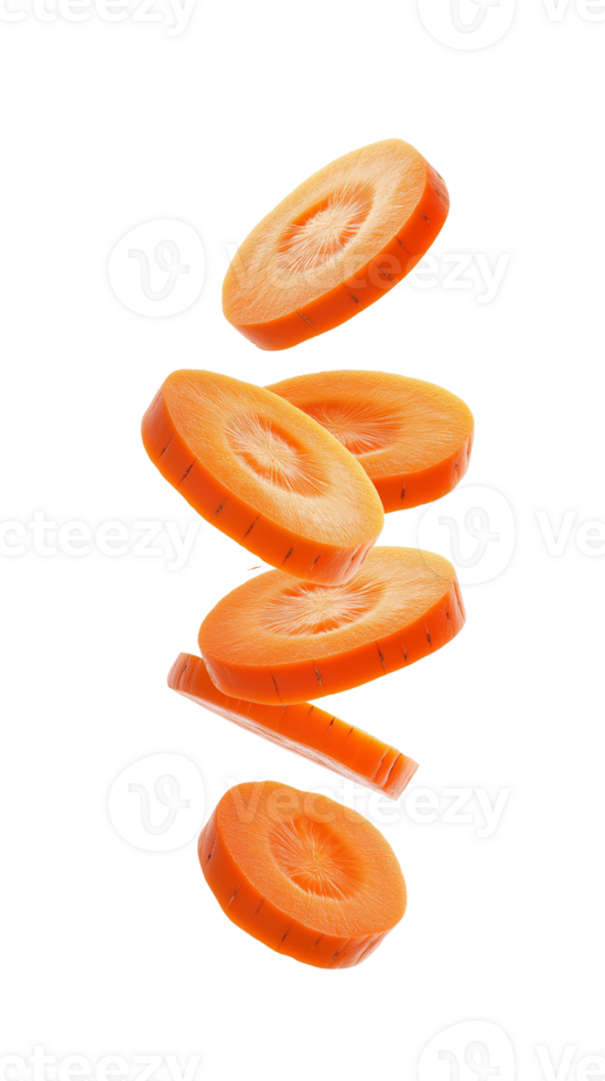 Carrot slice isolated transparent objects png