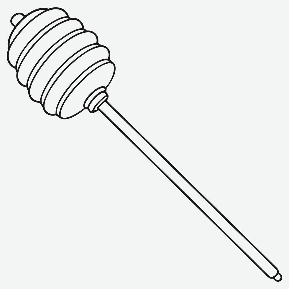 HONEY-STICK LINE ART MASTERPIECE vector