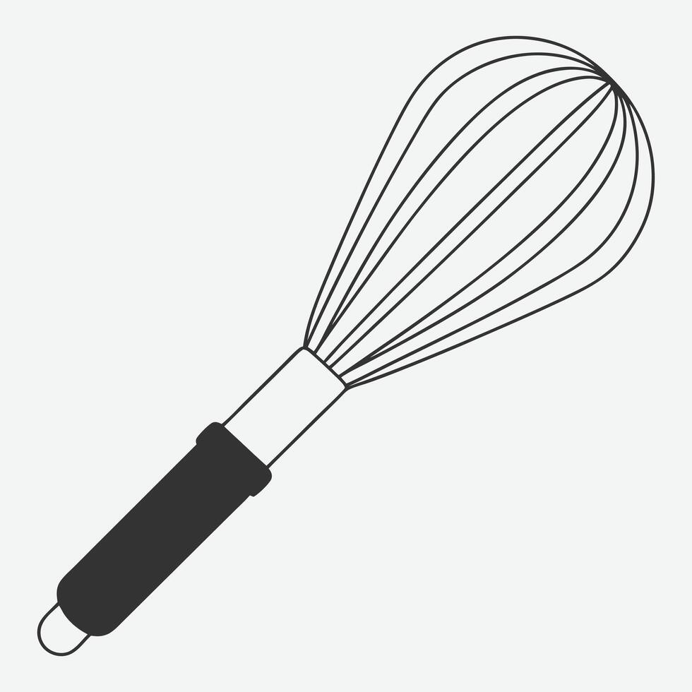 WHISK--KITCHENWARE-SKETCH LINE ART MASTERPIECE vector