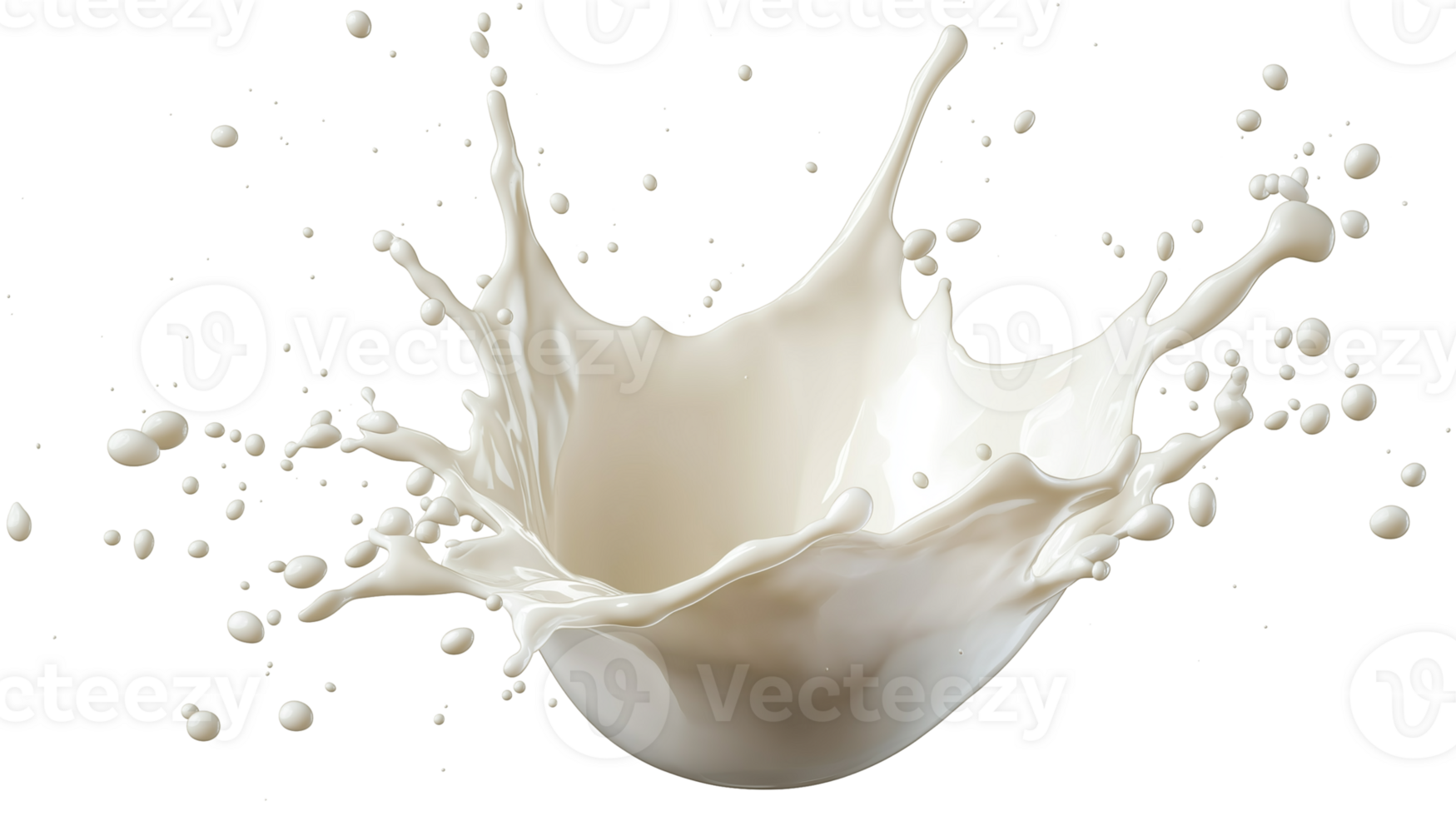 Splash milk liquid isolated transparent objects png