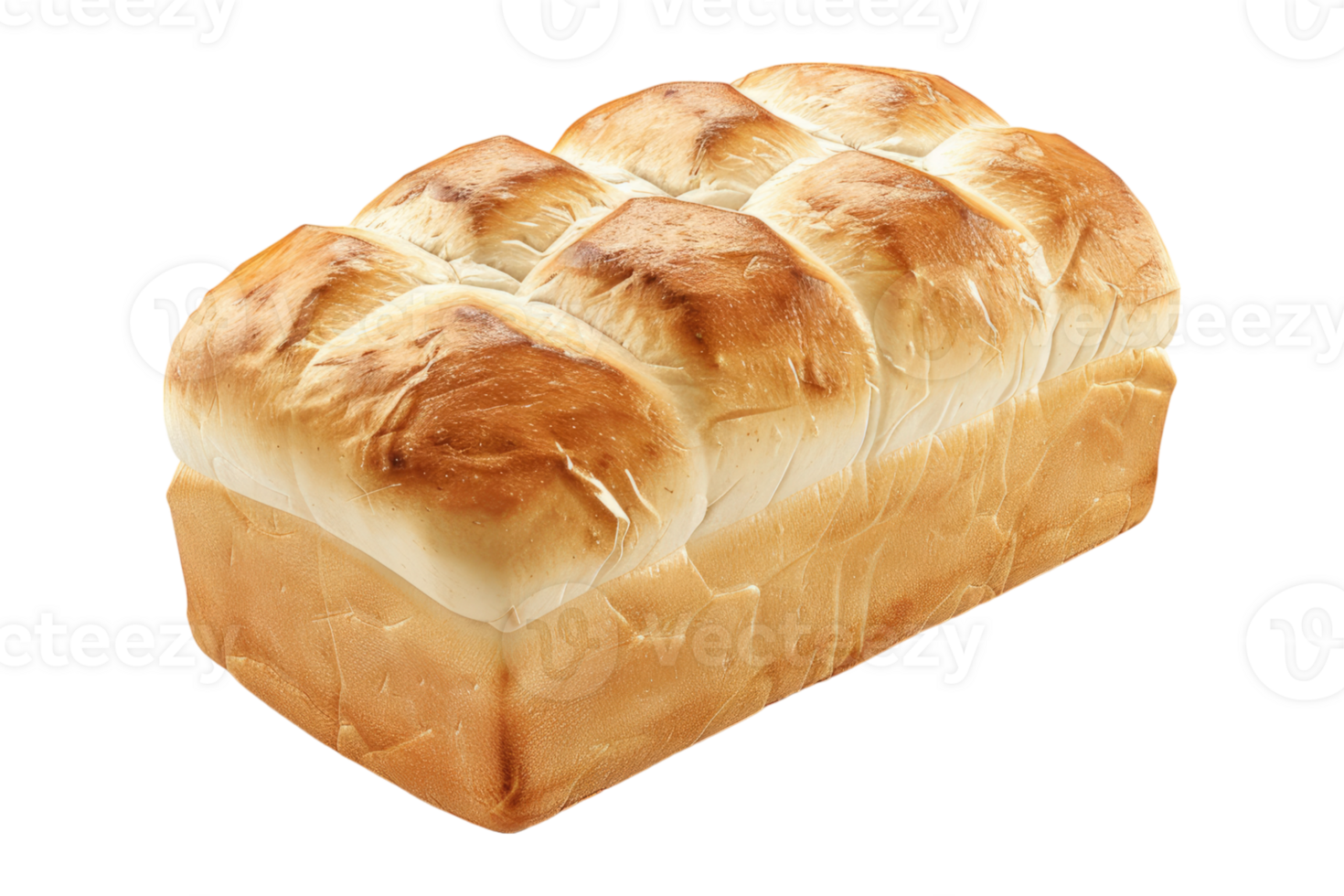 Freshly baked loaf of bread isolated on transparent background. png