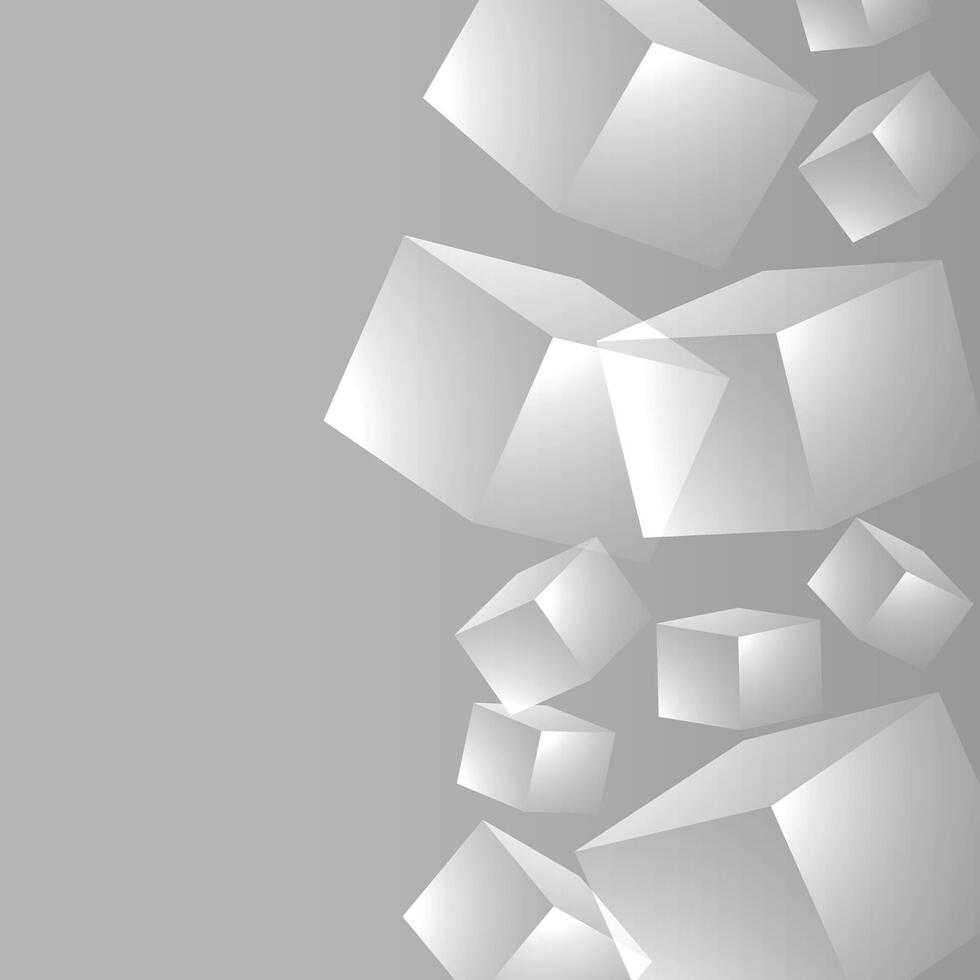 Abstract white and gray square tech pattern design of technology with halftone template. Pattern design of digital design background. illustration vector