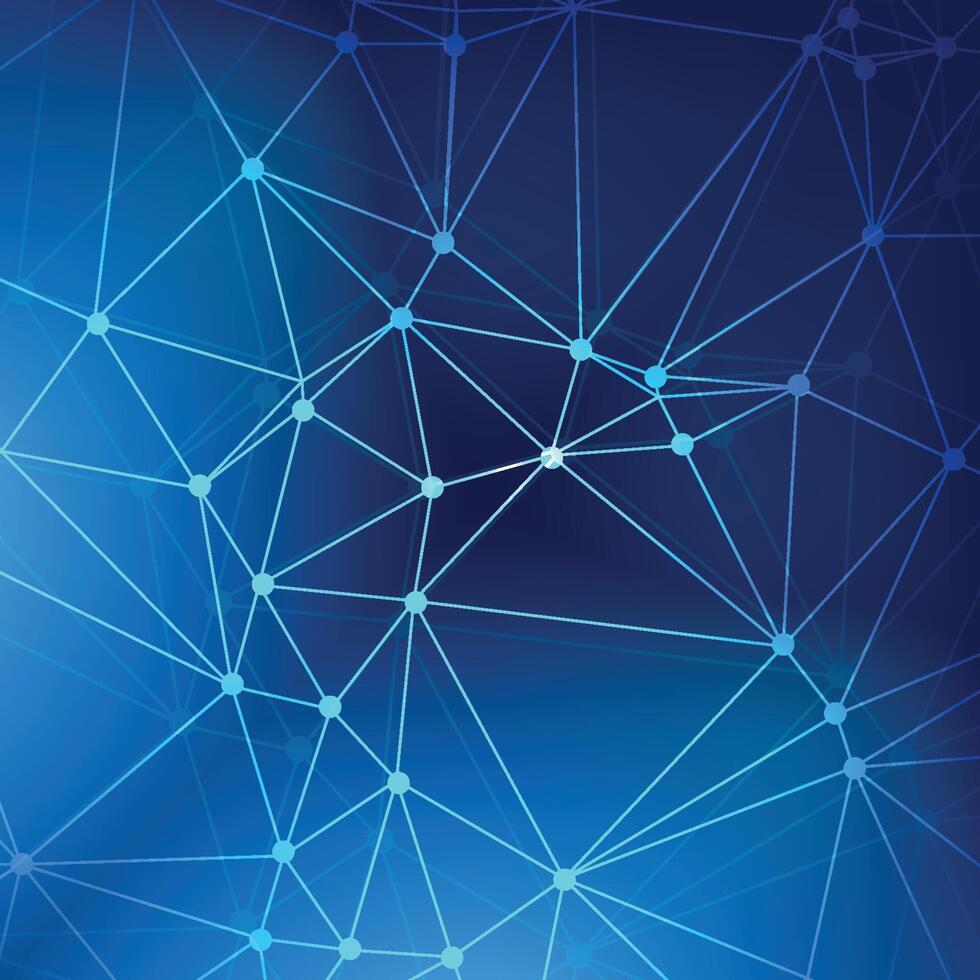 Abstract connecting dots and lines. Big data visualization, global network connection and communication technology concept background. illustration. vector