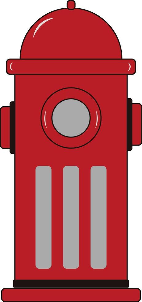 Firefighter Safety Equipment. Illustration in Flat Design. vector