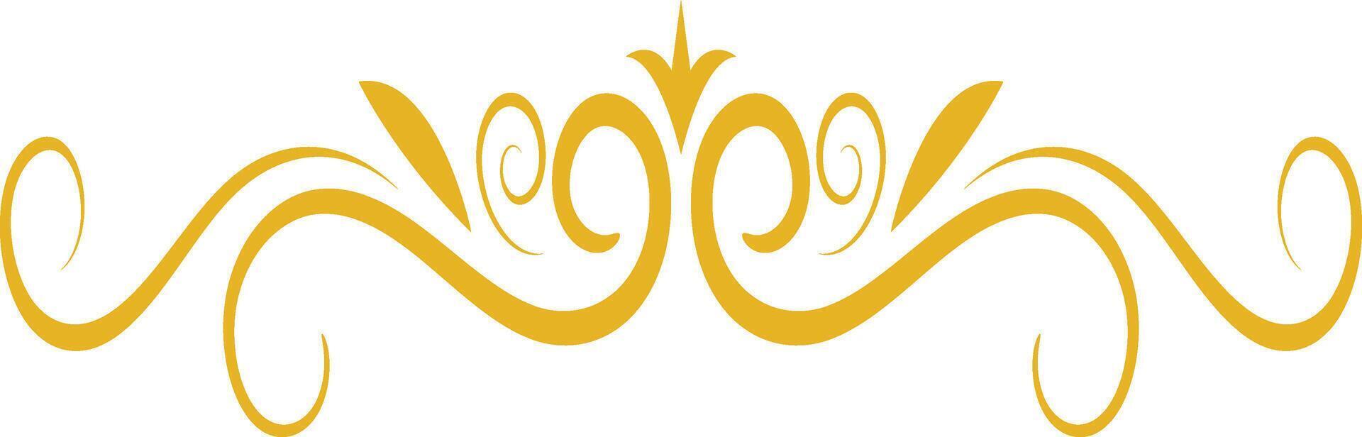 Illustration of Arabic Floral Dividers. Isolated Ornament with Flat Style. vector