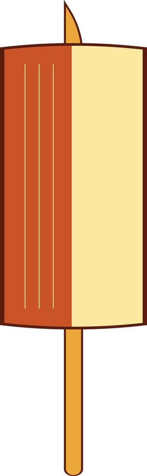 Delicious Grilled Street Food with Flat Design. Isolated on White Background. vector