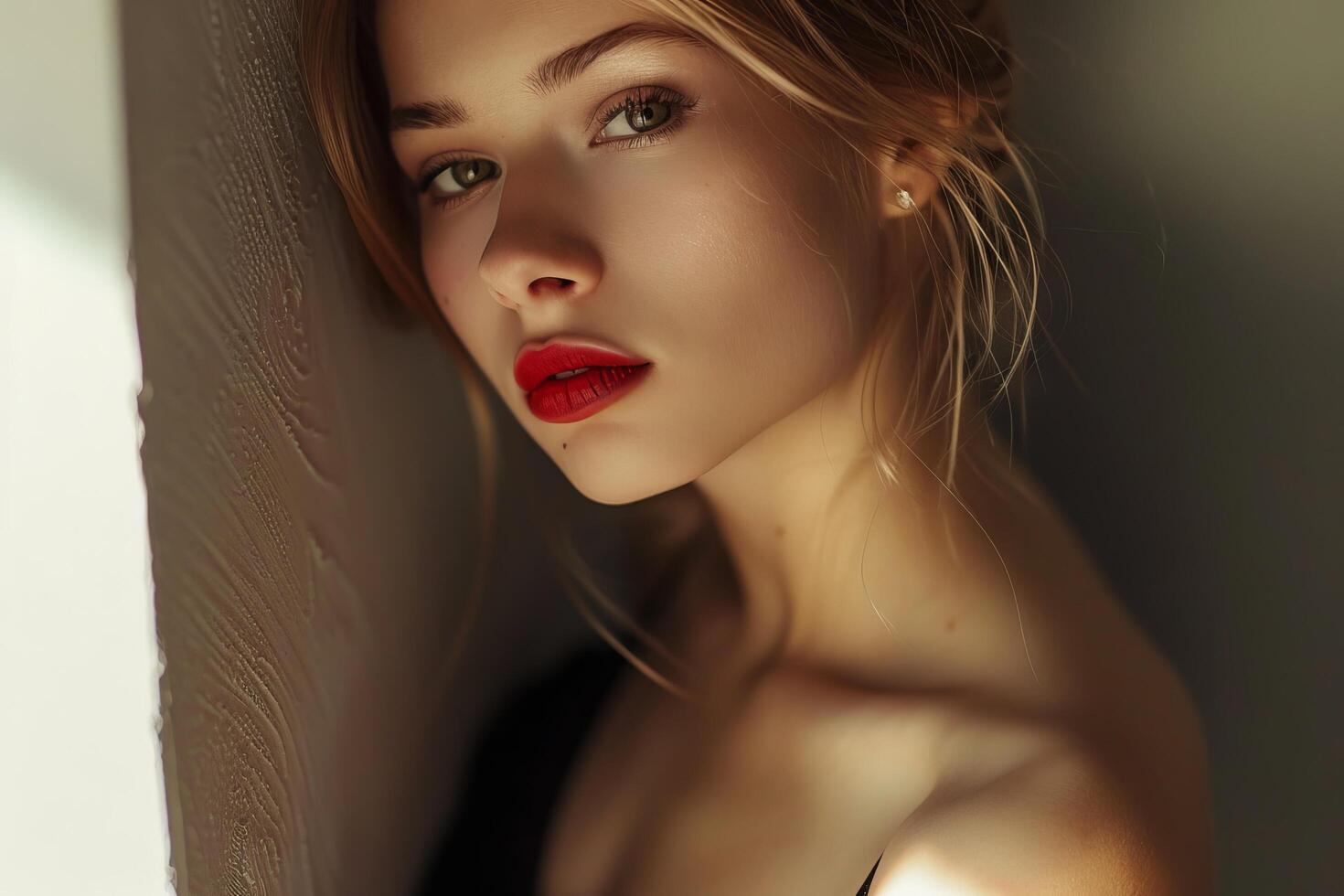 Elegant and Radiant Woman. Captivating Beauty in Graceful Poses and Stylish Fashion photo