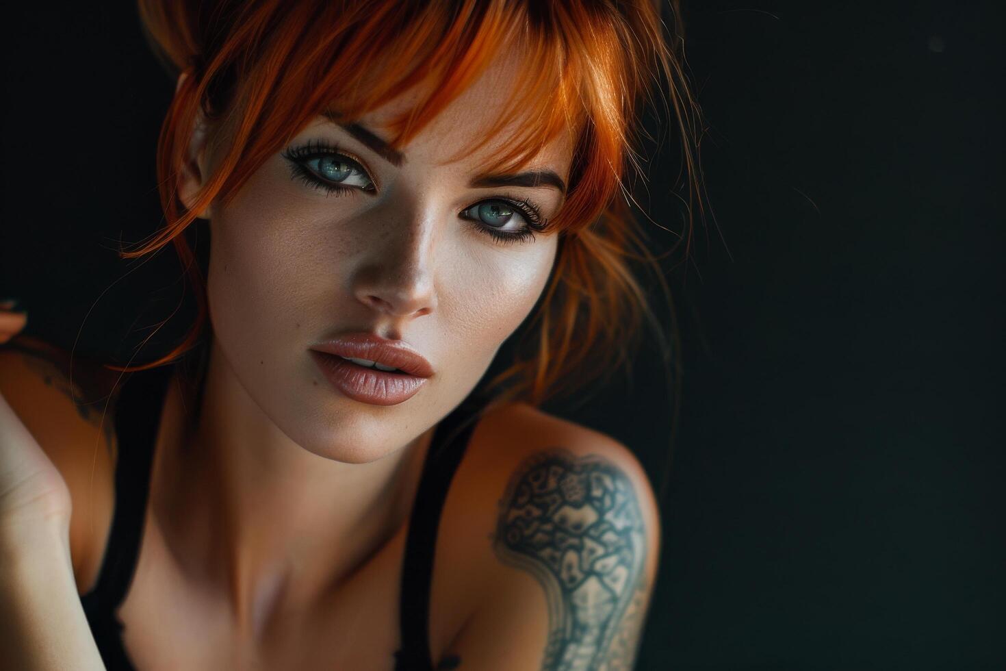 Feminine Grace. Stunning Woman Embracing Natural Beauty and Timeless Style photo