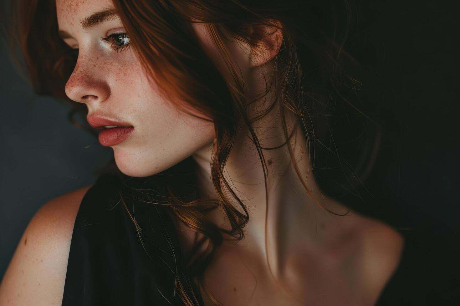 Elegant and Radiant Woman. Captivating Beauty in Graceful Poses and Stylish Fashion photo