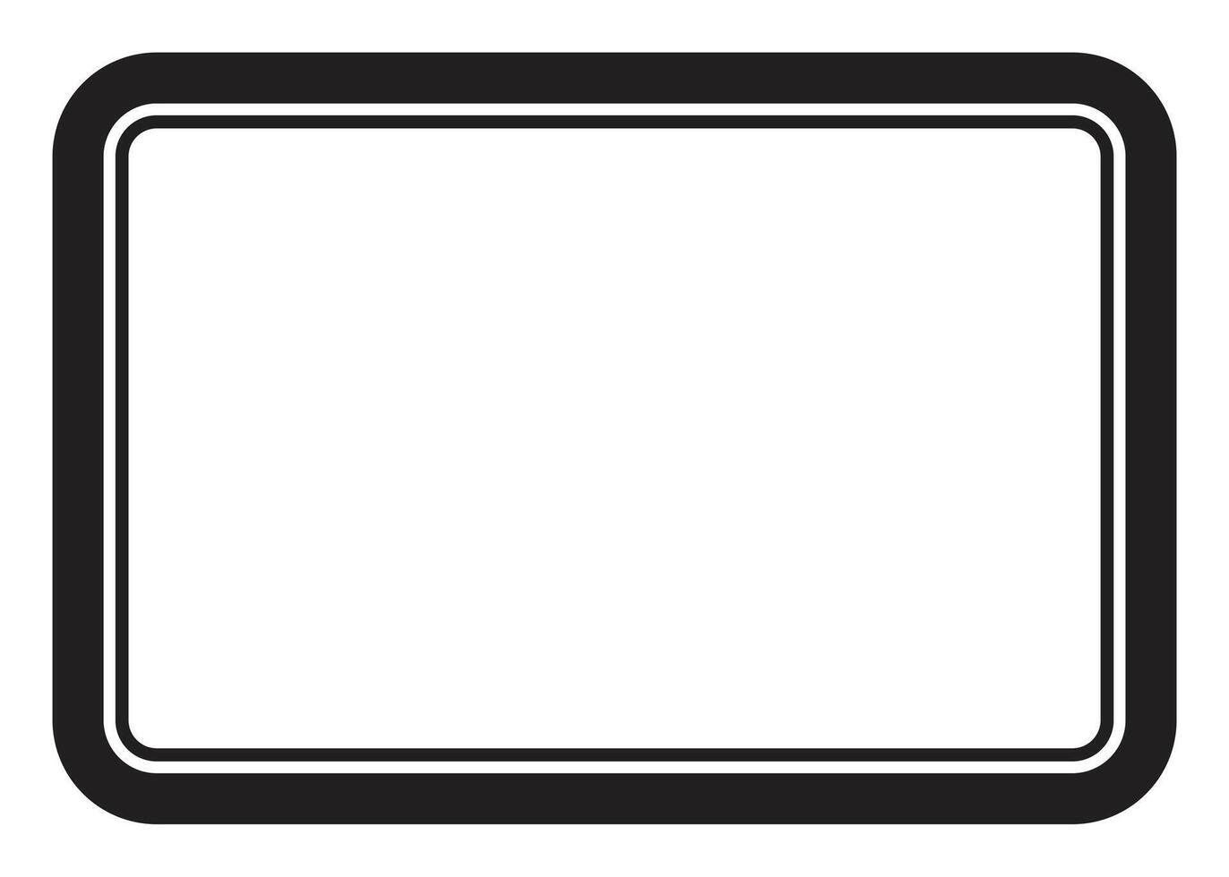 Rectangle and square frames with line for photo and element vector