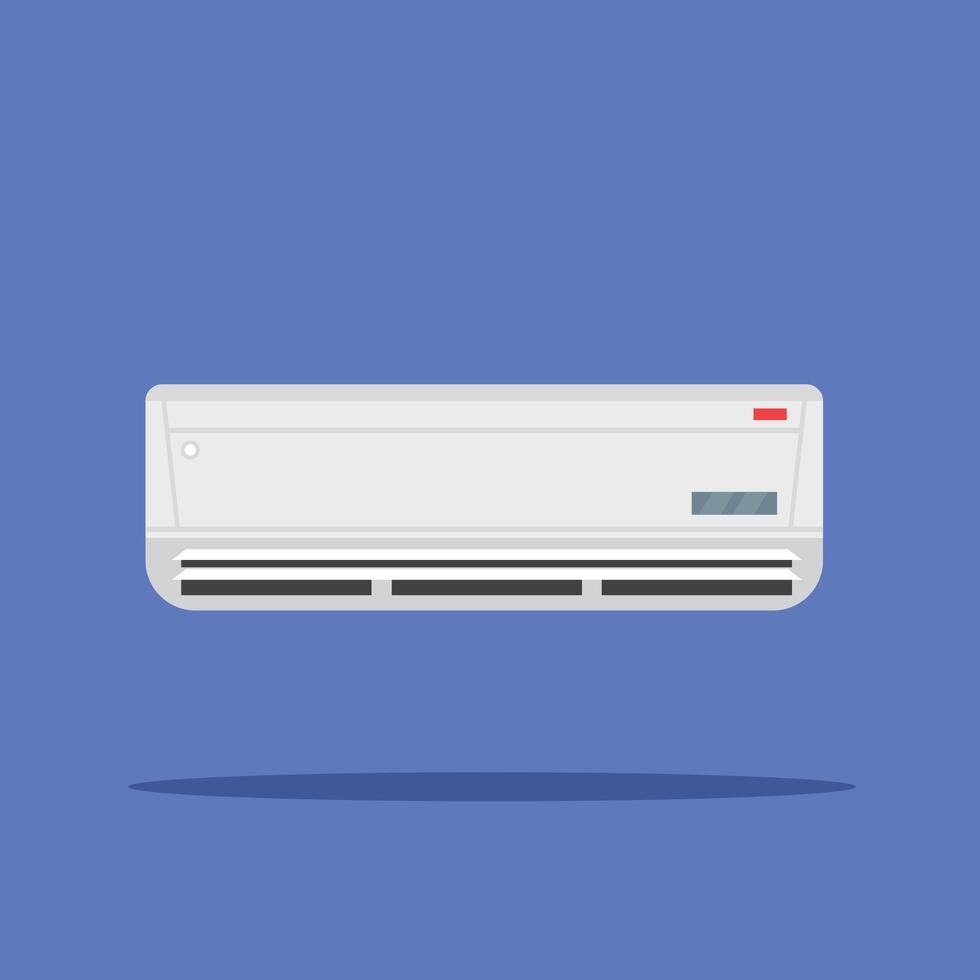 Illustration of flat air conditioner technology. suitable for poster use and web design vector