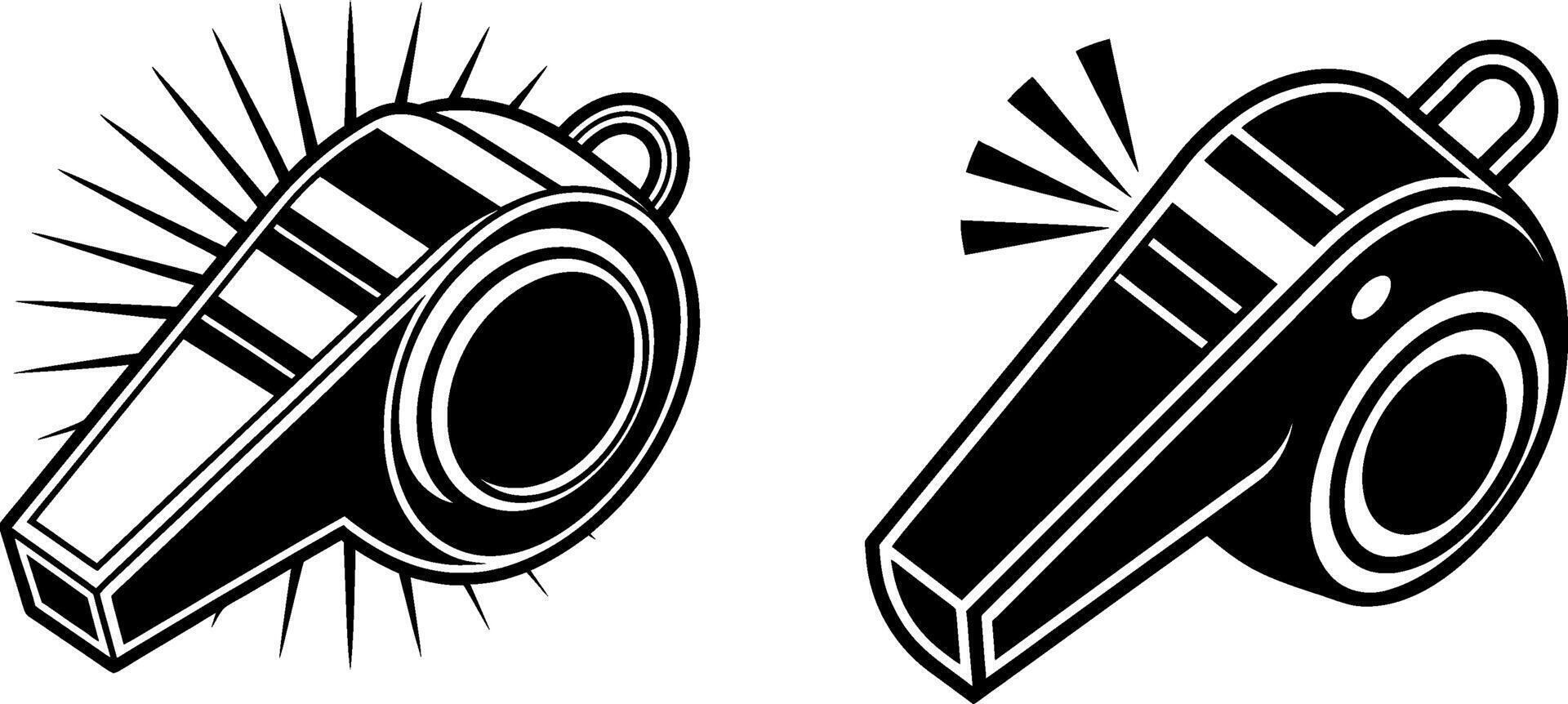 Whistle sport silhouette art vector
