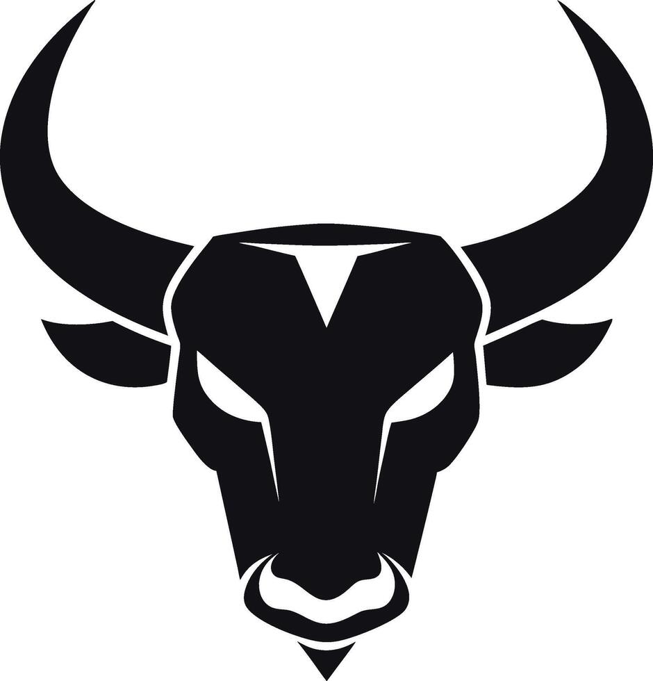 Bull head logo design inspiration vector