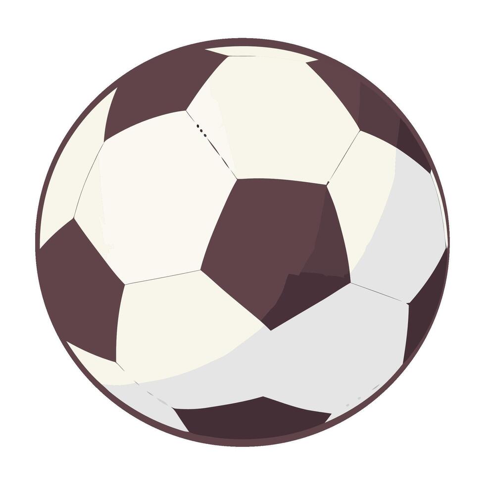 A soccer ball is shown on a white background vector