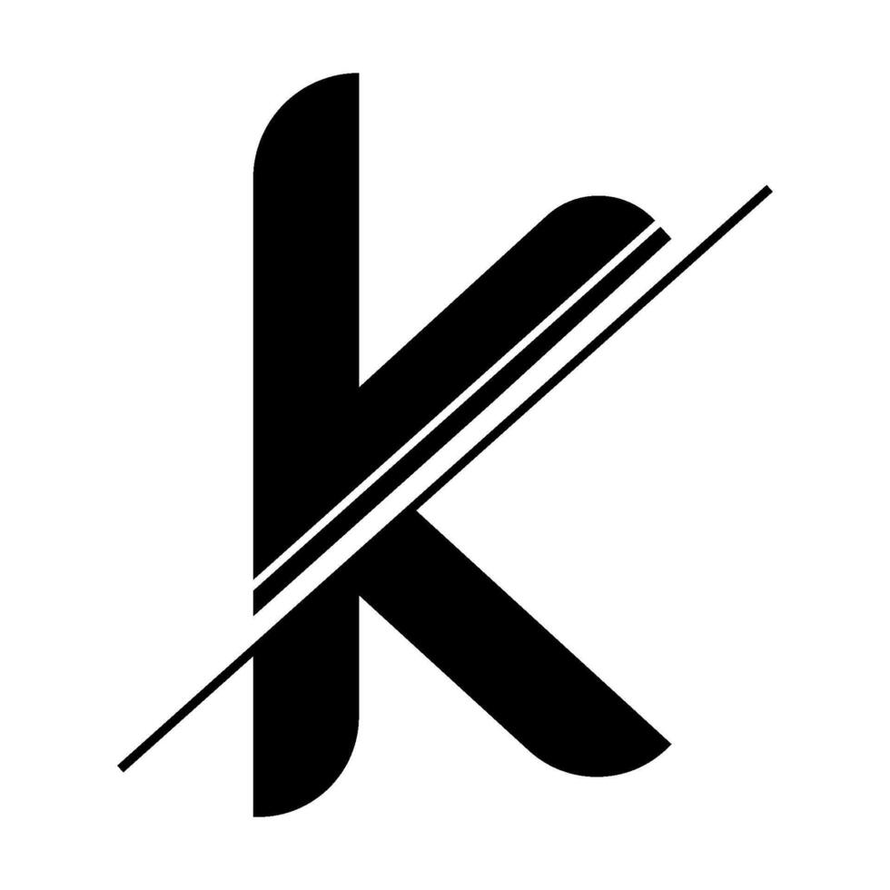 letter k icon illustration vector