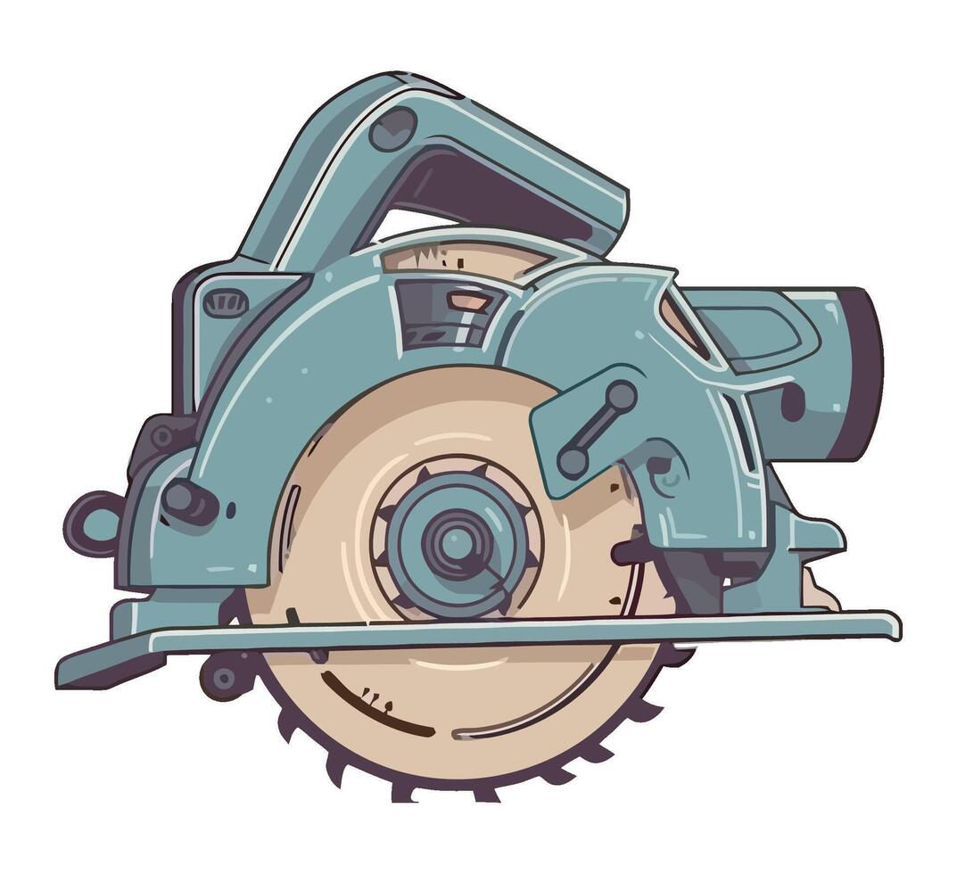 Circular saw illustration vector