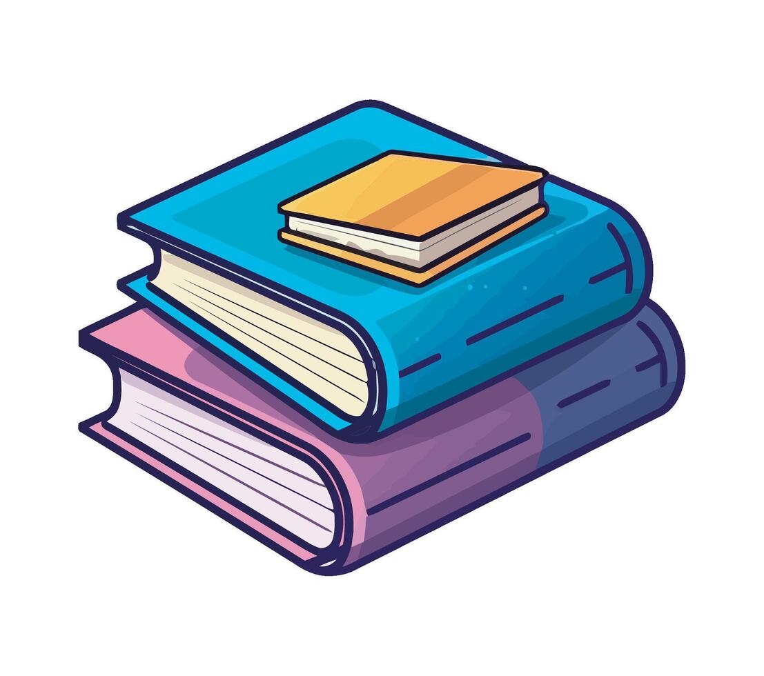 Stack of books icon illustration vector
