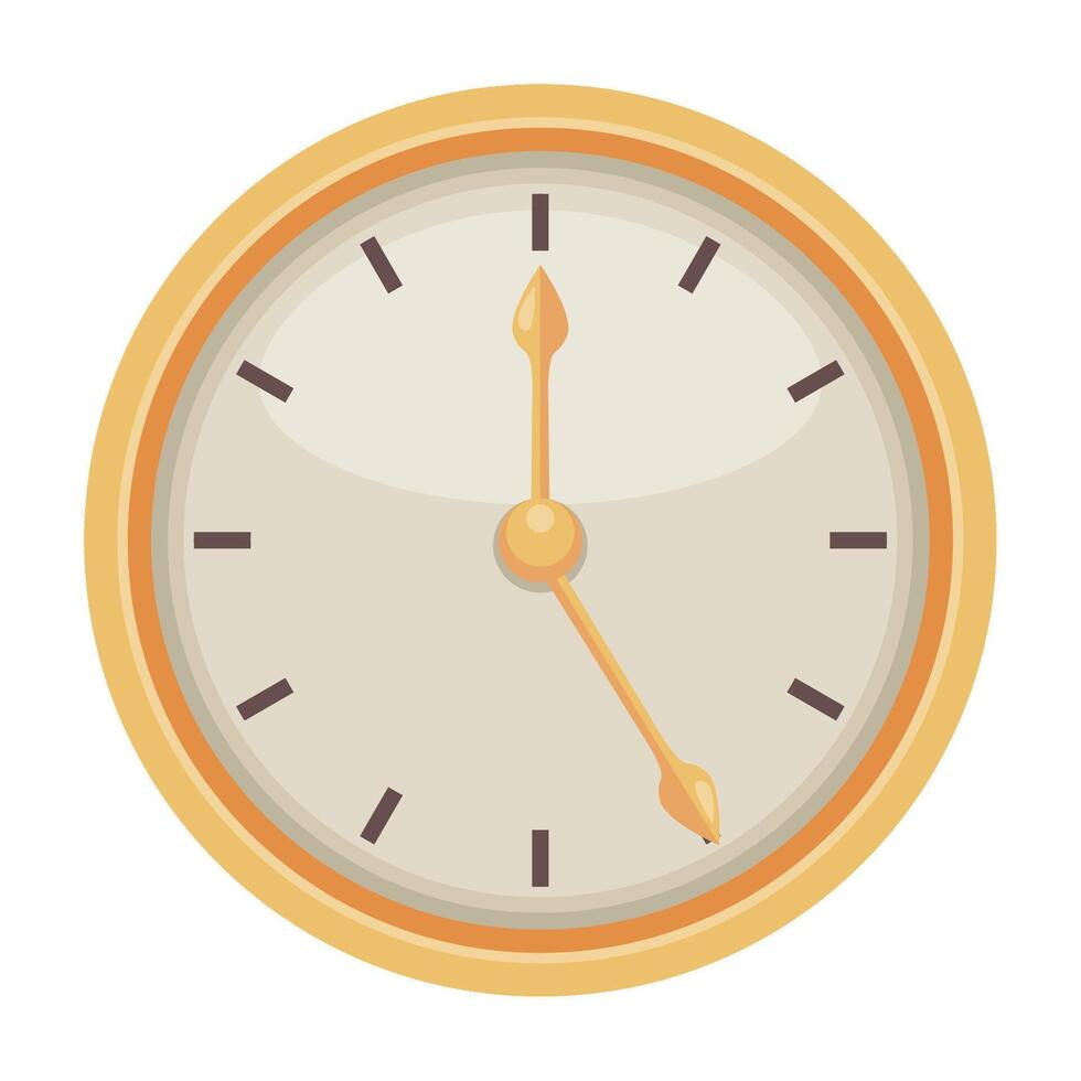 A clock icon on a white background vector