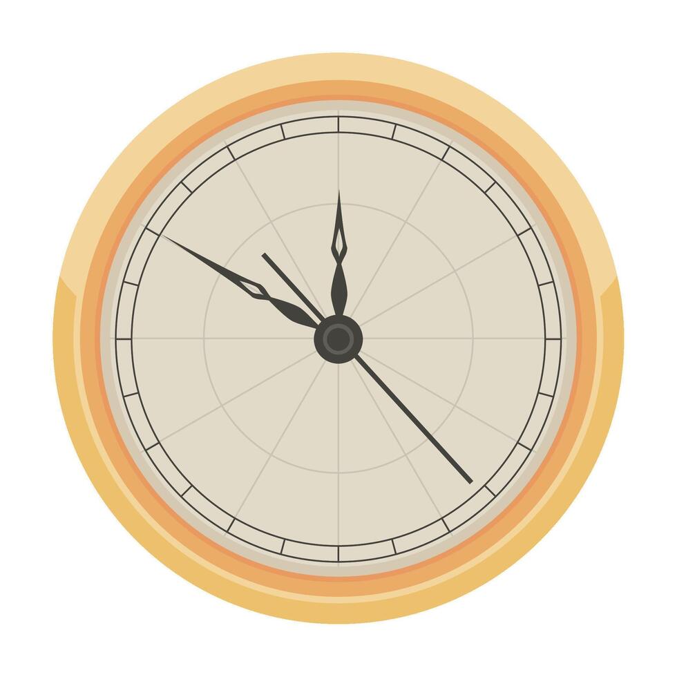 A clock icon on a white background vector