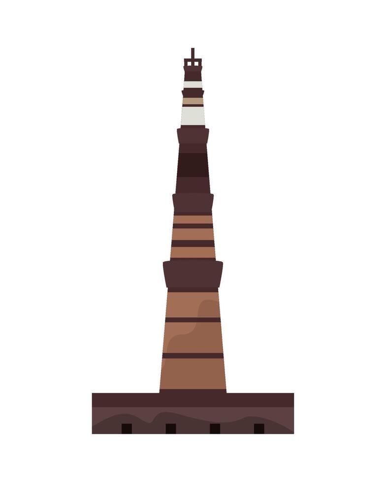A lighthouse tower on a white background vector
