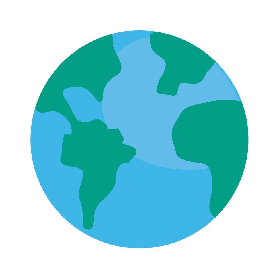 Earth globe icon illustration vector