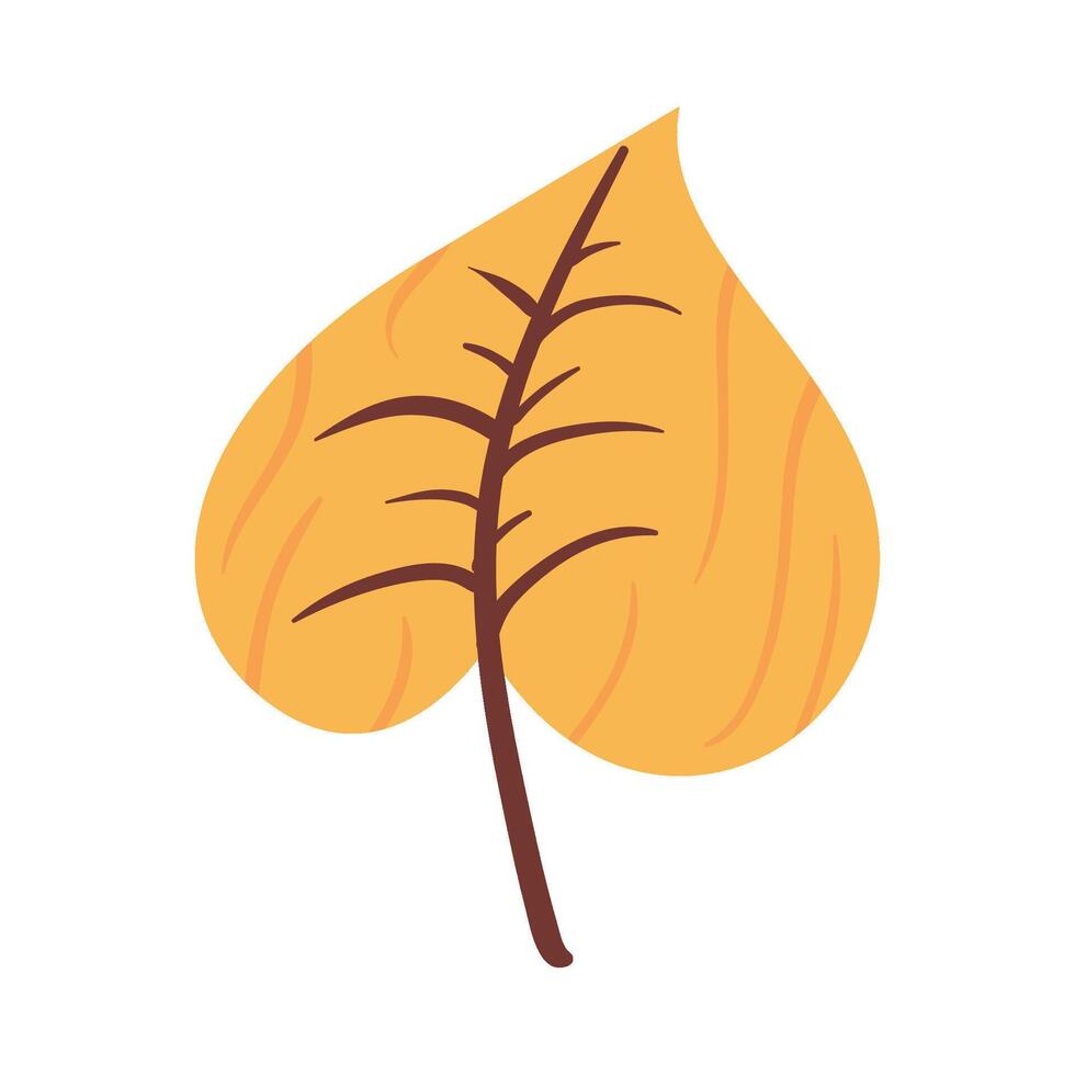 Autumn leaf icon illustration vector
