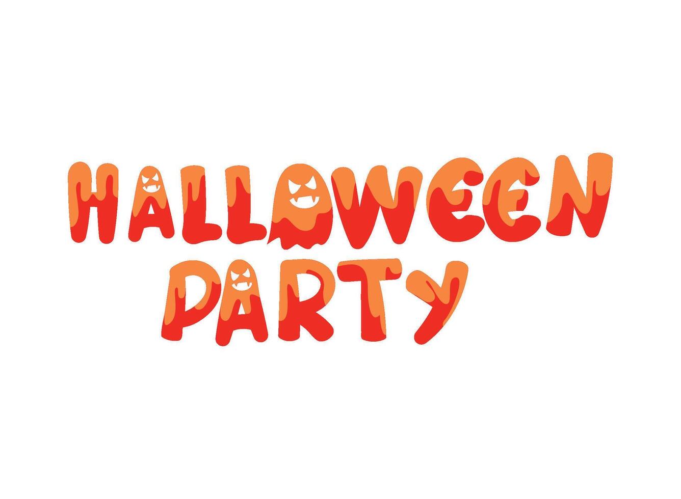Halloween party illustration vector