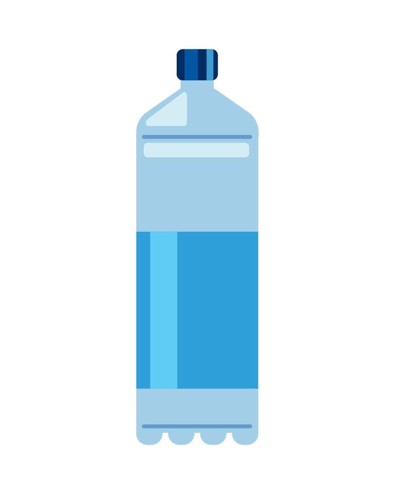 A plastic bottle of water on a white background vector