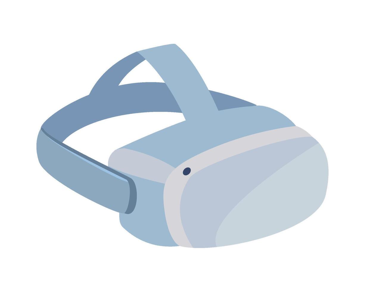 Virtual reality headset icon in cartoon style isolated on white background vector