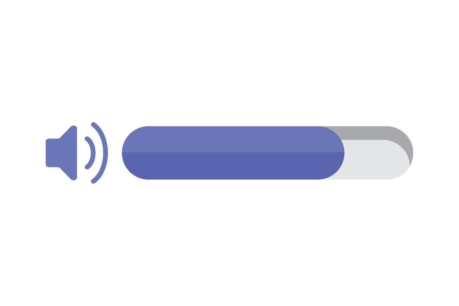 A purple and white button with a microphone icon vector