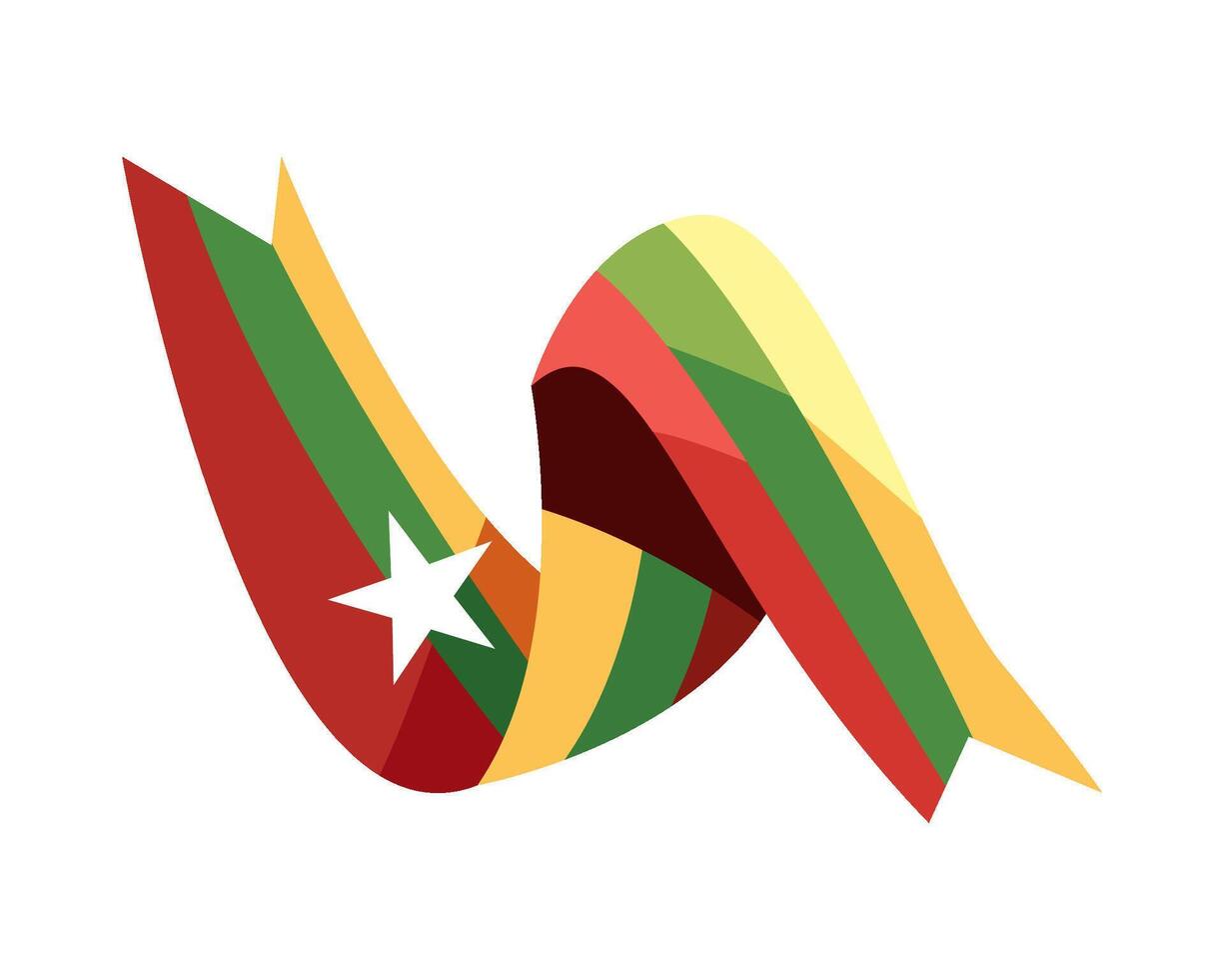 The flag of the republic of cameroon vector