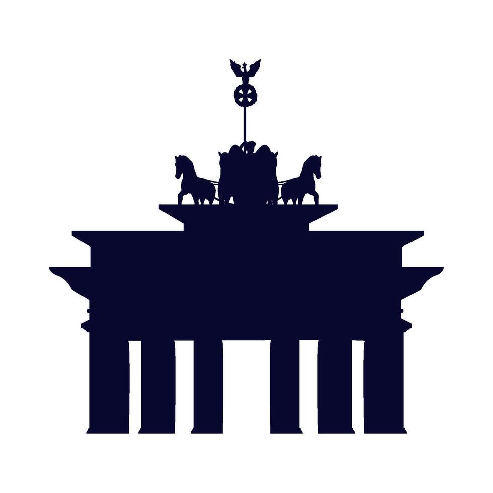 The brandenburg gate in germany vector