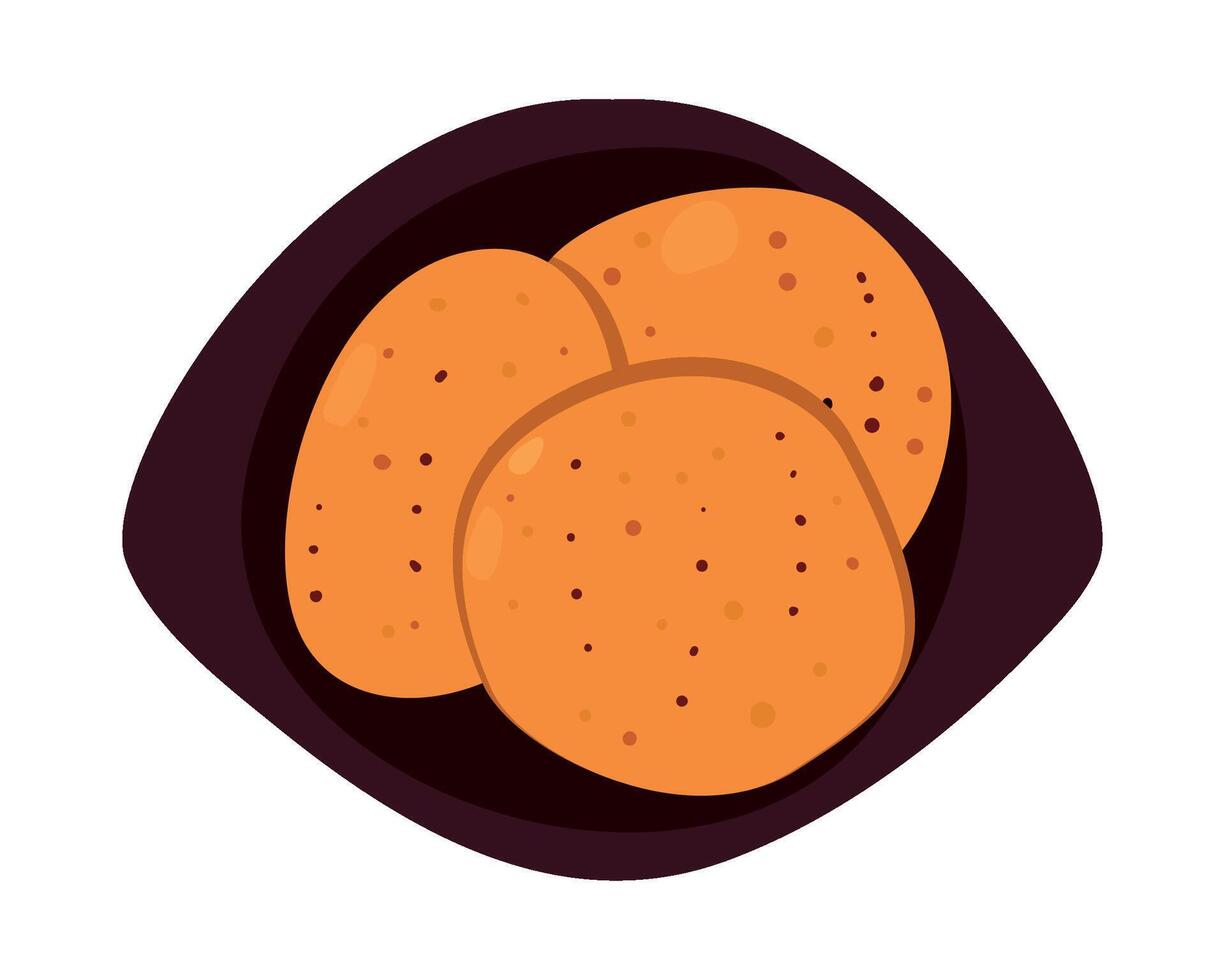 Potato chips icon illustration vector