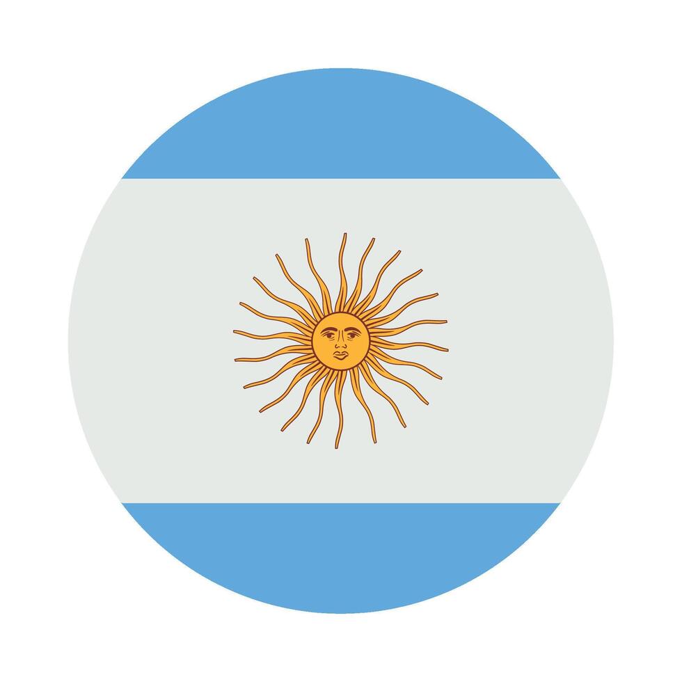 Flag of argentina illustration vector
