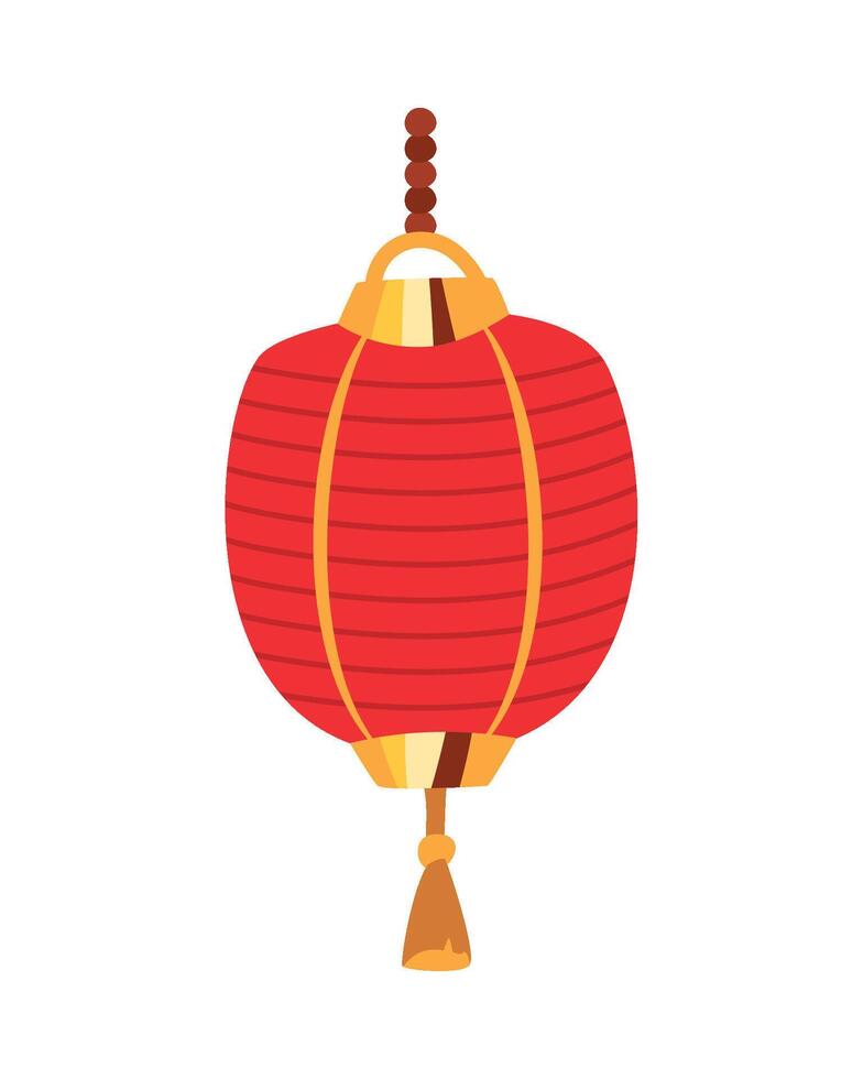 Chinese lantern illustration isolated on white background vector