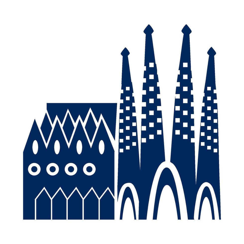 The logo for the city of barcelona vector