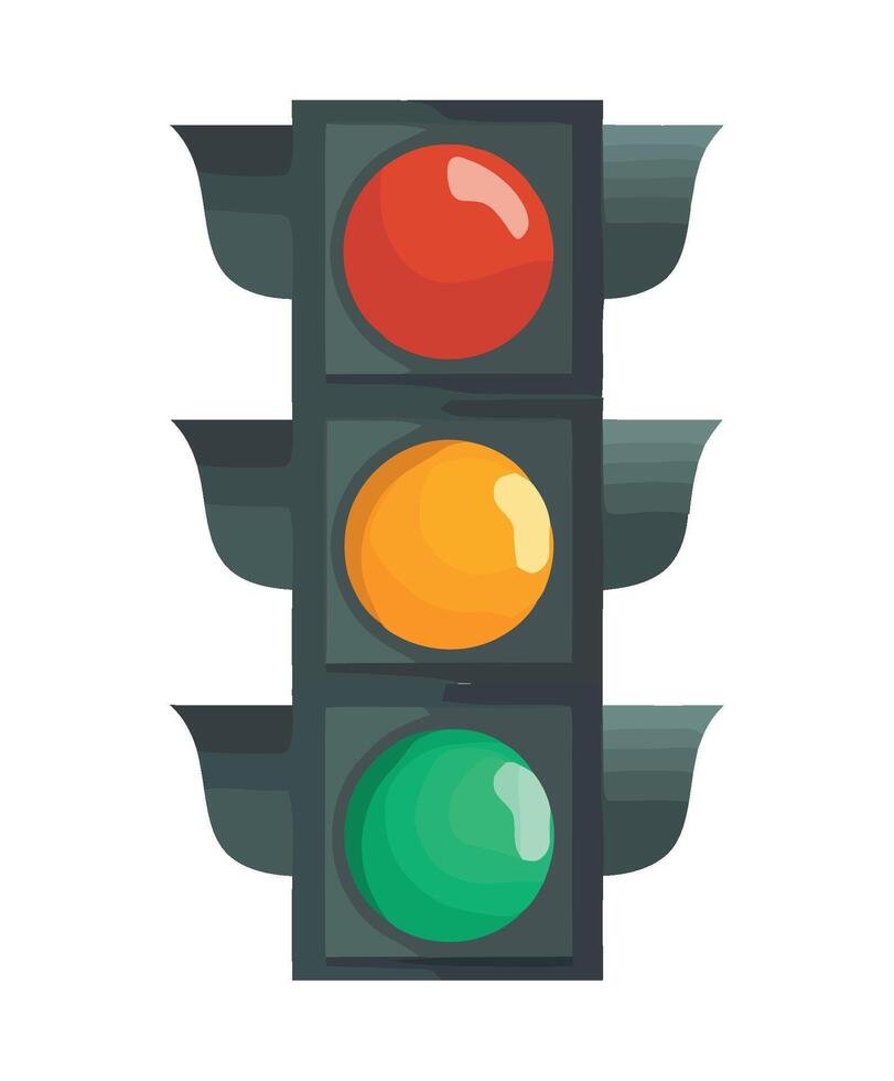 Traffic light illustration vector