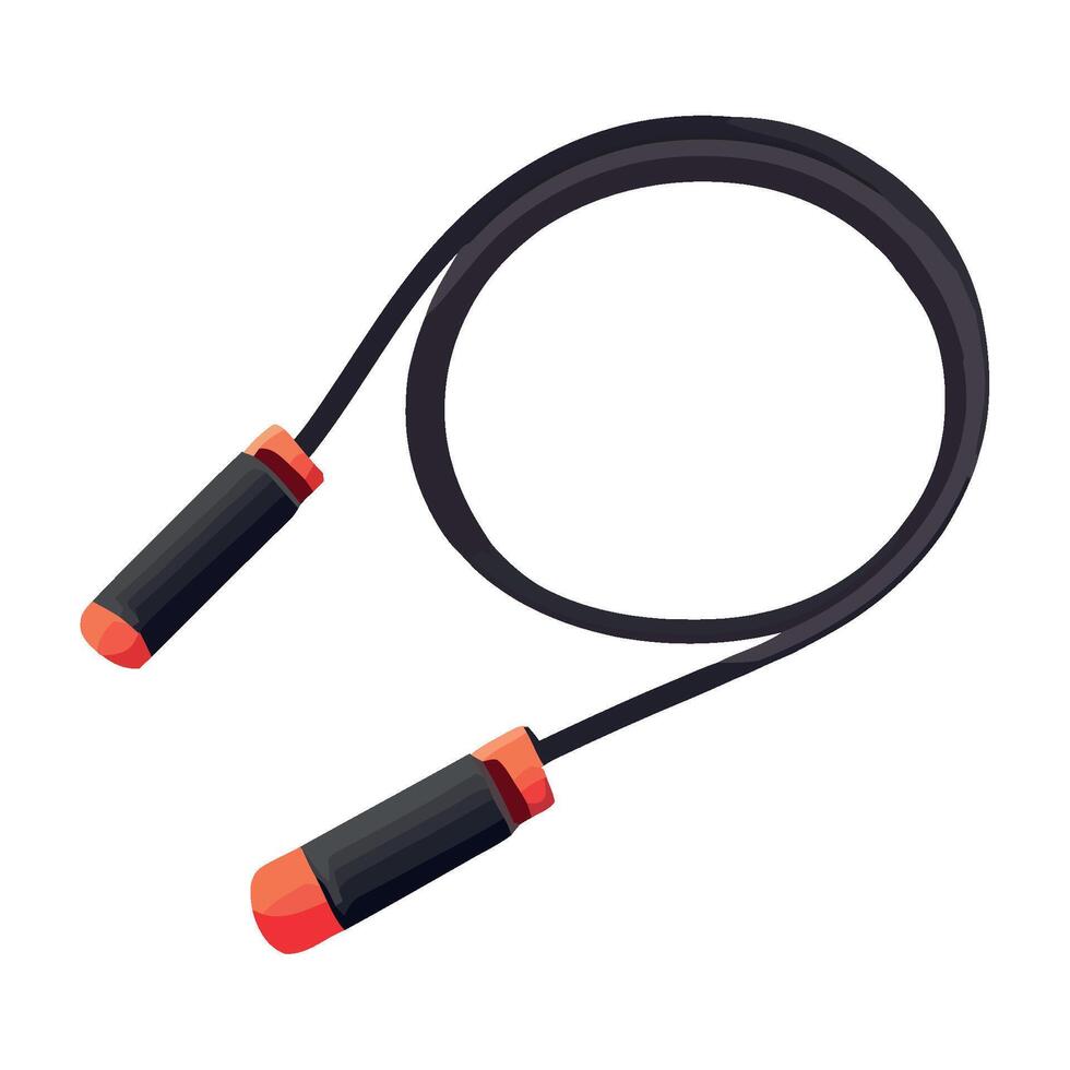 A jump rope with two handles on it vector